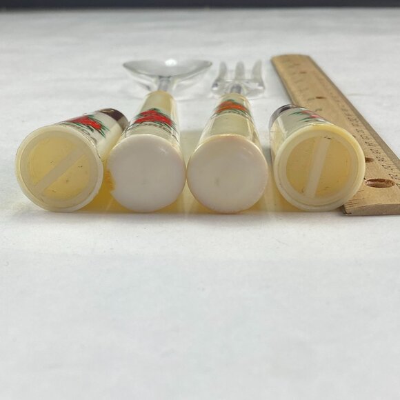 Vintage Mid Century Florida Souvenir Hostess Salad Salt Pepper Set - Picture 6 of 10